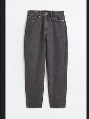 H&M Black Washed Boyfriend Jeans
